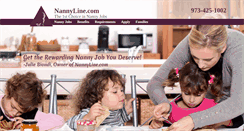 Desktop Screenshot of nannyline.com